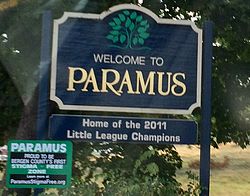 Welcome to Paramus Sign