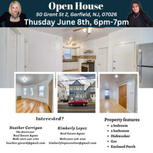 Open house in Garfield NJ