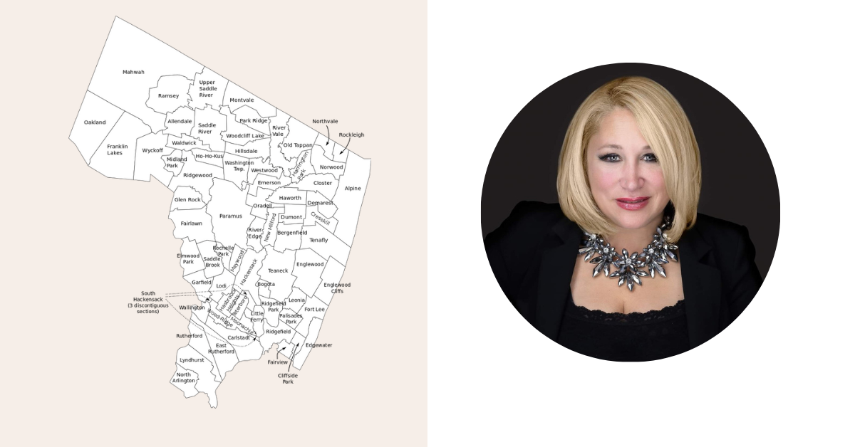 Map of bergen county and new jersey top real estate agent